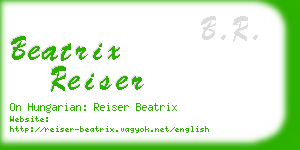 beatrix reiser business card